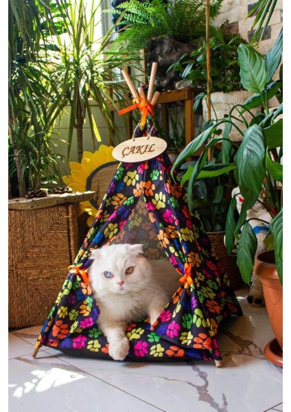 Isme Özel, Yıkanabilir Kedi, Köpek Çadırı, Kolay Kurulum