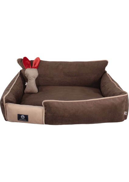 Premium Lux Seri Iç Mekan Fermuarlı Yıkanabilir Kedi ve Köpek Yatağı (45*55CM) Small
