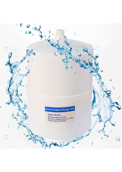 Beyaz 8 Litre Su Arıtma Tankı, 2 Yıl Garantiyle Temiz ve Sağlıklı Su İçin