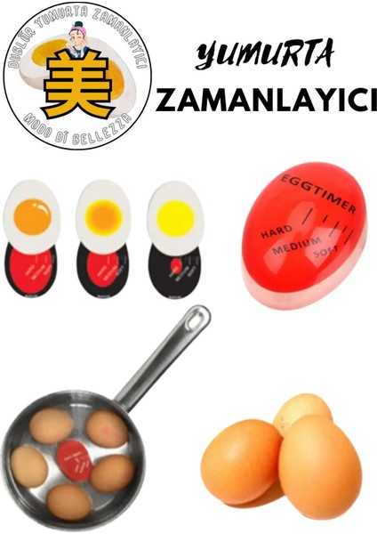 Renk Değiştiren Yumurta Zamanlayıcı Yumurta Haşlama Kayısı Kıvamı