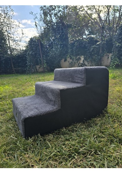 Kedi ve Köpek Merdiveni Ortopedik Yumuşak Basamaklı Fermuarlı 31CM x 40CM x 51CM M Boy fiyatları