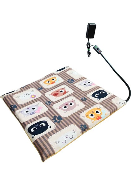 Isıtıcılı Kedi Köpek Minderi Kedi Isıtıcı Minder 12VOLT 45X45CMX4CM