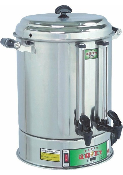 14 Litre Parlak Çay Makinesi - 160 Bardak
