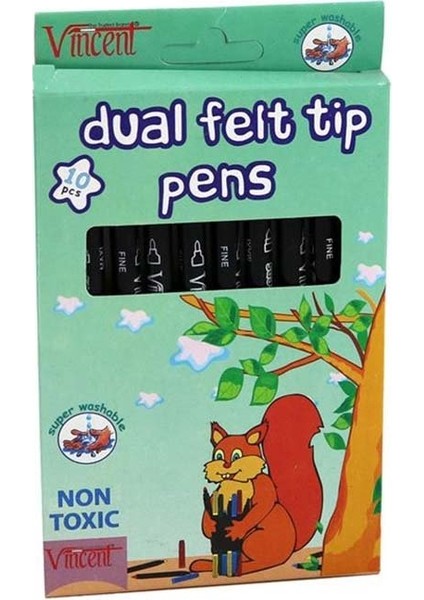 Keçeli Kalem Çift Uçlu 70209