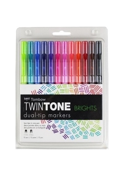 Twın Tone Markör Rainbow Tonlar Seti 12 Renk