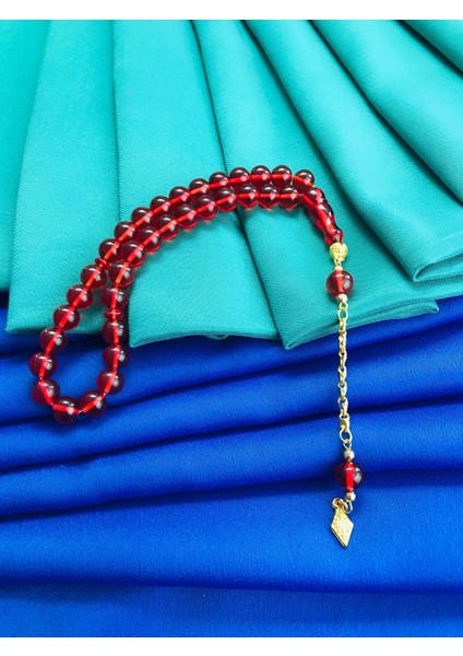 Kırmızının Asaleti Zar Kehribar Küre Kesim Protokol Tesbih