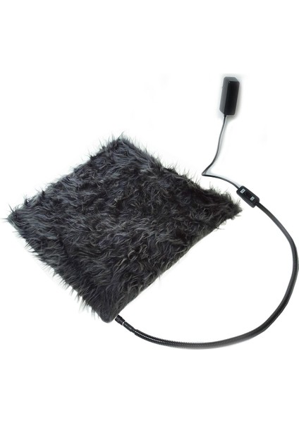 Kedi Köpek Isıtıcı Ped 48X48CM 5cm Kalınlık Peluş Yumusak Kumaş Yıkanabilir 12V ile Çalışır