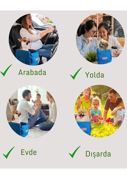 3 Fonksiyonlu Taşıma Çantası-Konsol Köpek Yatağı-Araba Koltuğu-Evde Dışarda Arabada modelleri