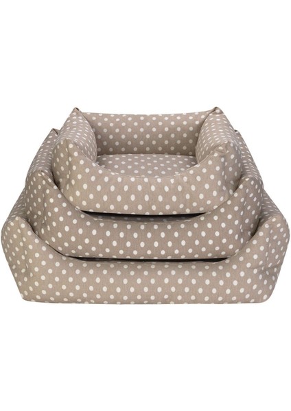 Uniform Bej Puantiyeli Kedi ve Köpek Yatağı S 50X60CM Drstr fırsatları