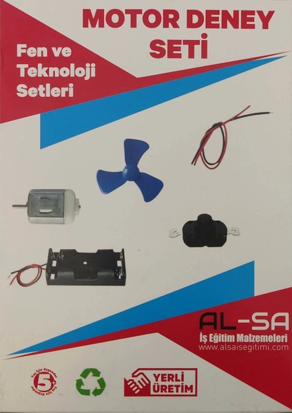 Motor ve Pervaneli Öğrenci Deney Seti