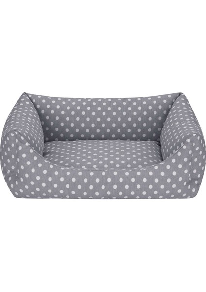 Uniform Gri Puantiyeli Kedi ve Köpek Yatağı S 50X60CM Drstr