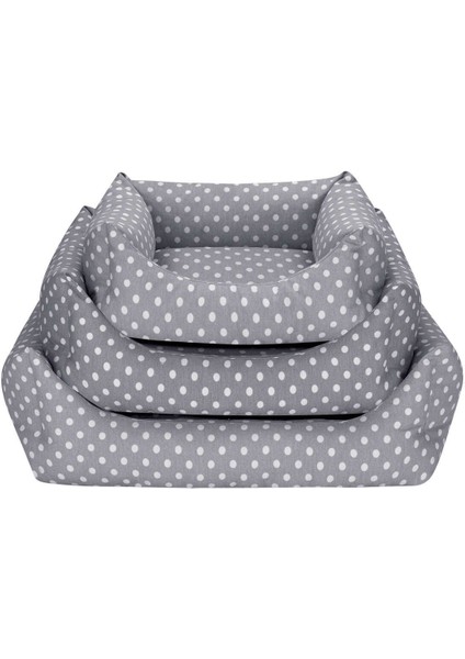 Uniform Gri Puantiyeli Kedi ve Köpek Yatağı S 50X60CM Drstr fırsatları