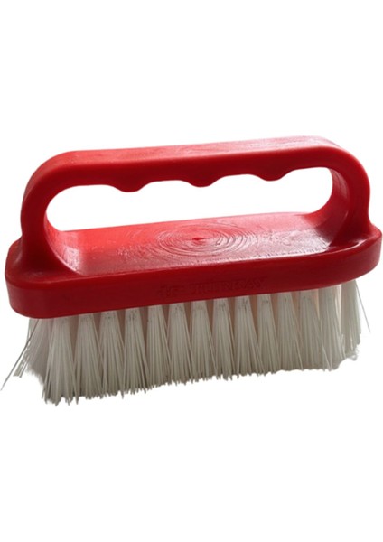 Kırmızı 13.5x7x4 cm Plastik Kesme Tahtası ve Temizleme Fırçası Seti