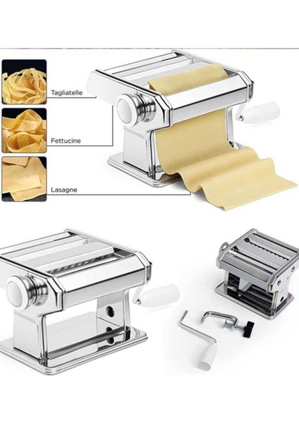 Çelik makarna ve hamur kesme makinesi, lazanya, spagetti, ravioli için ideal, 2 yıl garanti modelleri