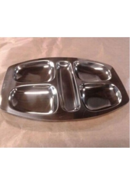 Şık oval tabldot tabağı, dayanıklı çelik malzeme, 1 yıl garanti, ideal servis kullanımı