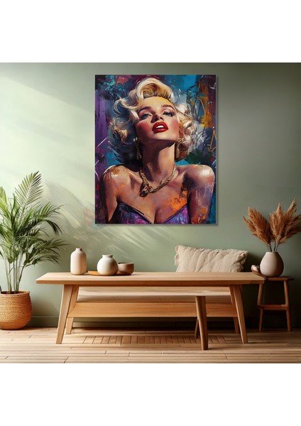 Marilyn Monroe Özel Tasarım Kanvas Tablo Modern Renkli Salon Dekoru fiyatları