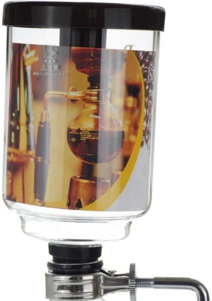 Cam sifon kahve üst şişesi, 3 bardak, beyaz, 1 yıl garanti
