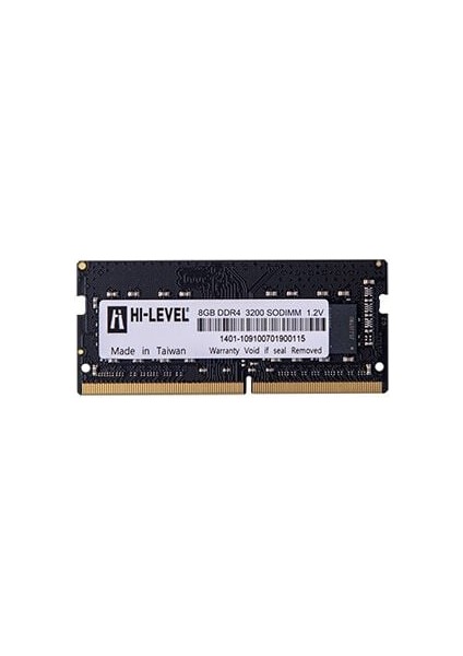 8gb Ddr4 3200MHZ CL22 Sodımm 1.2V HLV-SOPC25600D4/8G Hı-Level