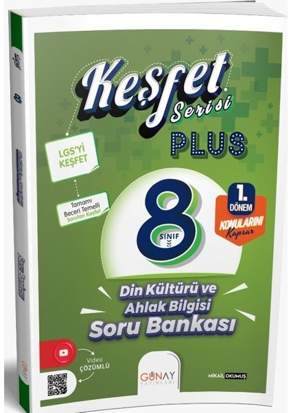 8. Sınıf Lgs Din Kültürü ve Ahlak Bilgisi Keşfet Plus Serisi 1. Dönem Soru Bankası modelleri