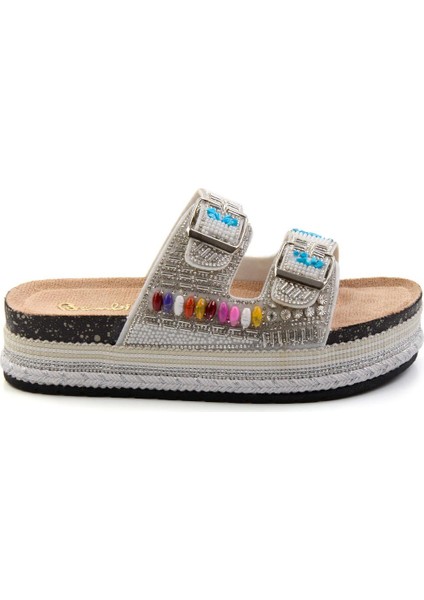 Beyaz Kadın Terlik K04824708087