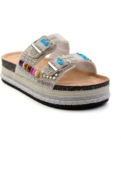 Beyaz Kadın Terlik K04824708087 fiyatları