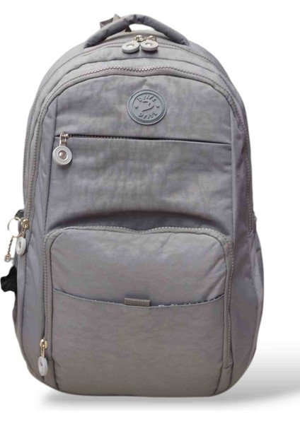 Krinkıl Kumaş Lüks Spor Günlük Okul 6 Bölmeli Sırt Çantası Outdoor