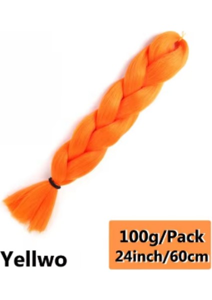 Sentetik Örgülük Saç 100 gr - Turuncu fiyatları