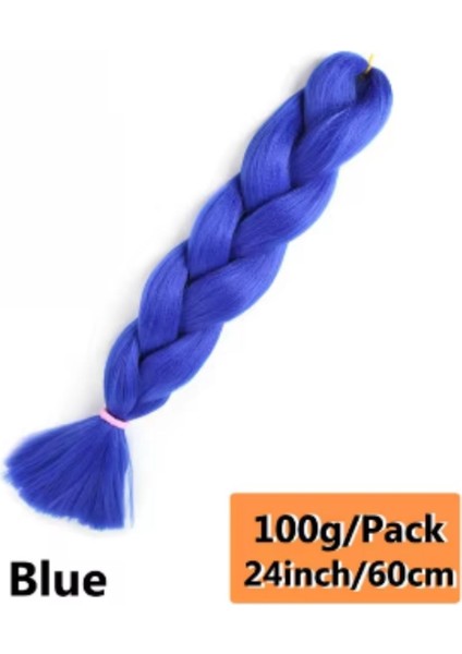 Sentetik Örgülük Saç 100 gr - Koyu Mavi fiyatları