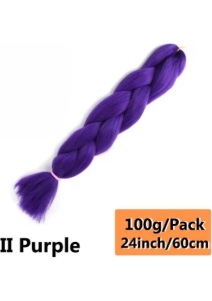 Sentetik Örgülük Saç 100 gr - Küllü Mor fiyatları