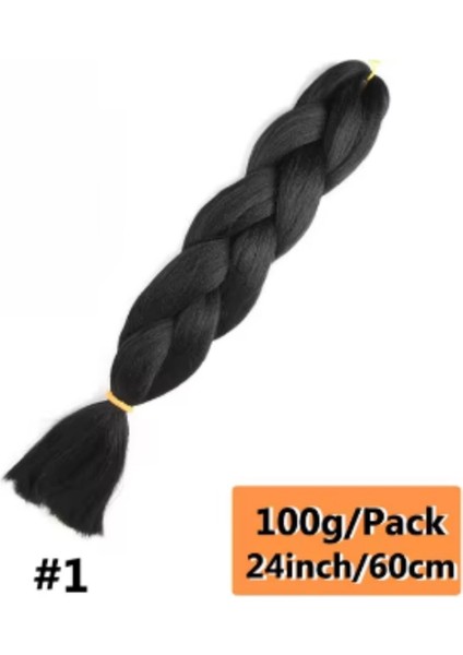 Sentetik Örgülük Saç 100 gr - Siyah fiyatları
