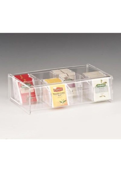 Beyaz 8 Gözlü Çay ve Kahve Standı, şık ve kullanışlı tasarım