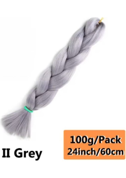 Sentetik Örgülük Saç 100 gr - Orta Ton Gri fiyatları