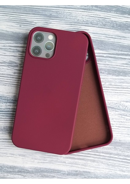 İphone 12 Promax İle Uyumlu Lansman İçi Kadife Esnek Silikon Lansman Kılıf