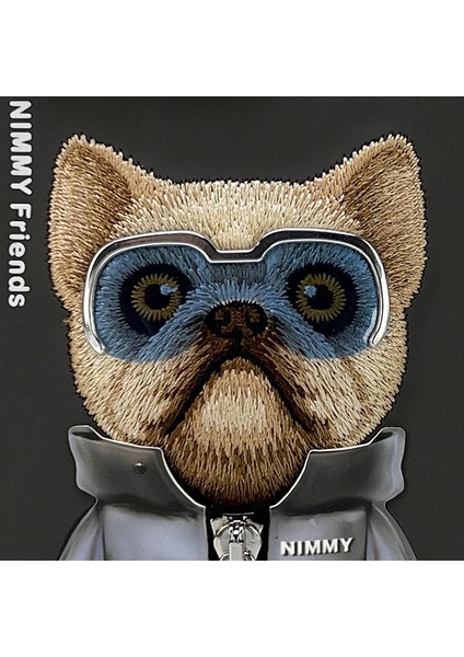 iPhone 15 Pro Max Uyumlu 3D Gözlük Fermuar Köpek Detaylı Nakış İşlemeli Kabartmalı Cool Cute Kılıf fiyatları