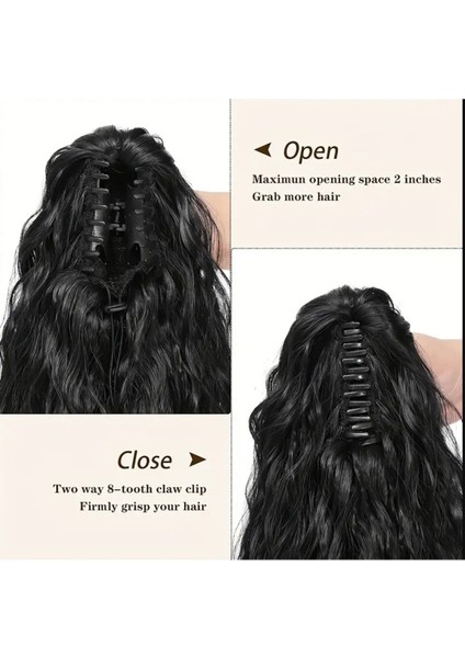 Tokalı Kabarık Dalgalı At Kuyruğu - Kumral modelleri