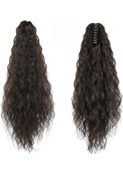 Tokalı Kabarık Dalgalı At Kuyruğu - Kahverengi fiyatları