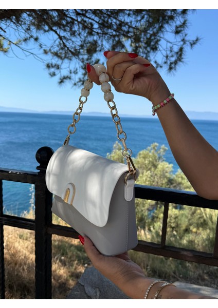 R1265 Gri-Krem Rosa Çanta fiyatları