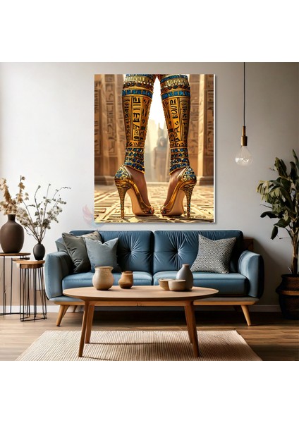 Kanvas Tablo Modern Antik Mısır Temalı Tablo Modeli Duvar Tablosu modelleri