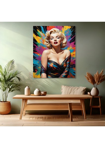 Marilyn Monroe Kanvas Tablo Modern Renkli Marilyn Monroe Tablosu Salon Dekoru fiyatları