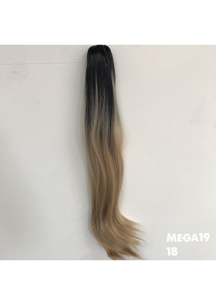 Tokalı Fiber Sentetik At Kuyruğu Saç Postiş Peruk Takma Saç