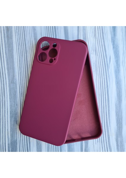 İphone 12 Promax İle Uyumlu Kamere Korumalı Lansman İçi Kadife Esnek Silikon Lansman Kılıf