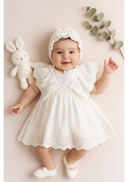 0/3-3/6 Ay Kız Begonya %100 natural pamuk Mevlütlük Set