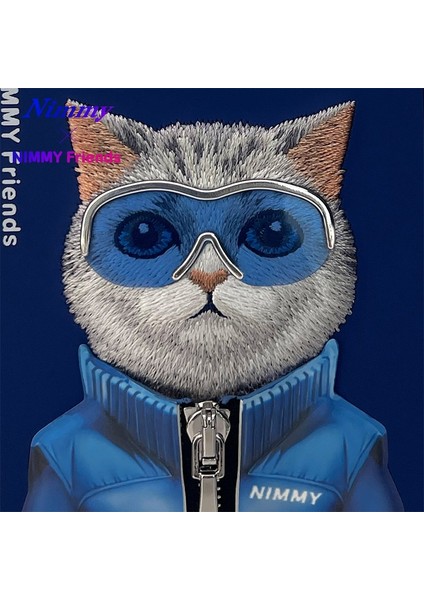 iPhone 15 Pro Uyumlu 3D Gözlük Fermuar Kedi Detaylı Nakış İşlemeli Kabartmalı Cool Cute Kılıf fiyatları