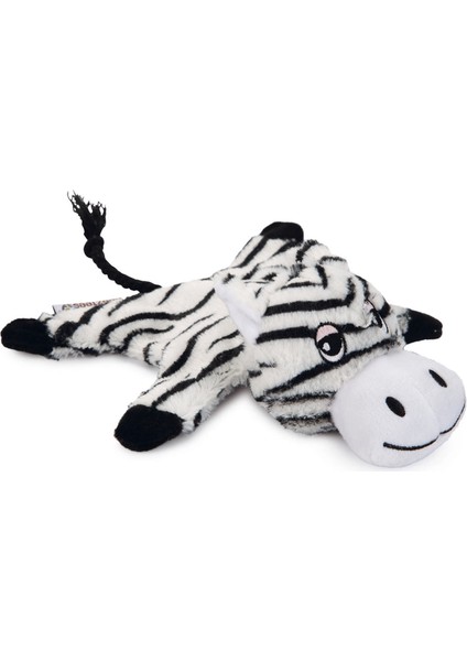 Köpek Oyuncağı, Sesli, Kaplan, Peluş, Beyaz/siyah, 18X19X8CM Drstr