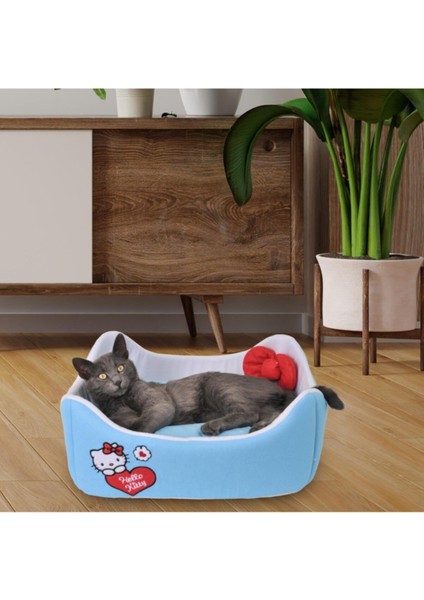 Hello Kıtty Pet Yatağı & Minderi Turkuaz