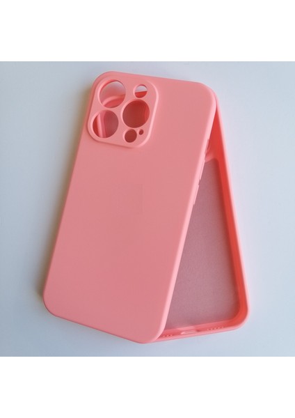 Apple iPhone 13 Pro Max 6.7 İle Uyumlu LOGOSUZ Kamera Korumalı Lansman Içi Kadife Silikon Kılıf