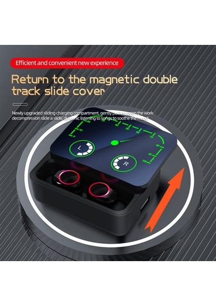 M90 Max Bluetooth 5.3 Tws Kulaklık – Powerbanklı Kutu, 50 mm Bass, Dokunmatik, Anc-Oyuncu Modu – Android & iPhone Uyumlu