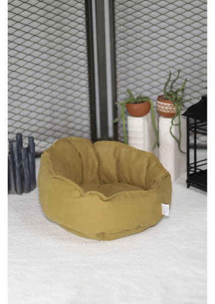 Khakı Green Kedi Köpek Yatak