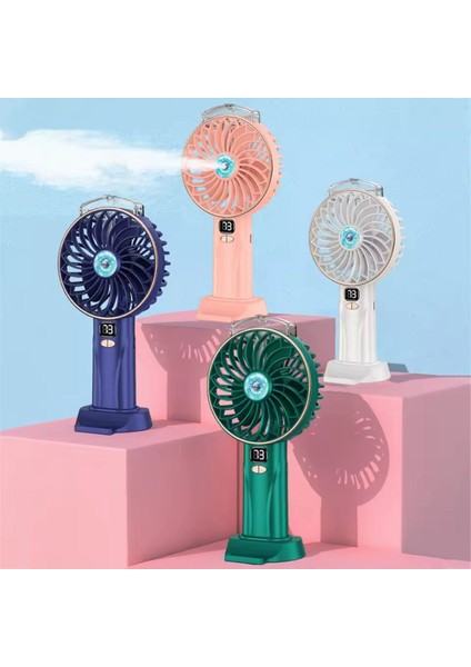 Su Buharlı Taşınabilir Mini El Fanı Turbo Fan 4.000MAH Batarya Karışık Renk