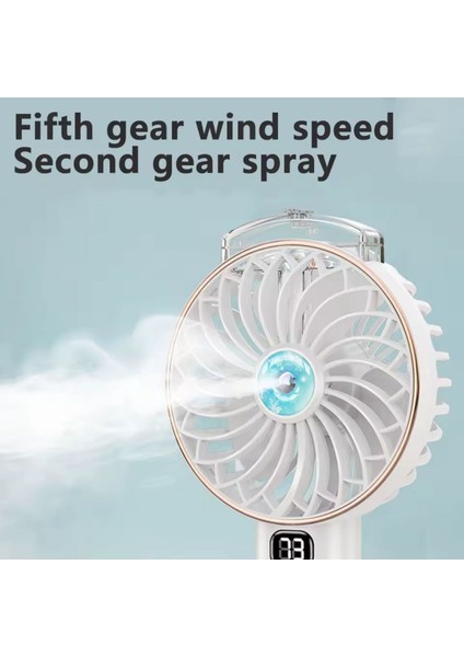 Su Buharlı Taşınabilir Mini El Fanı Turbo Fan 4.000MAH Batarya Karışık Renk modelleri